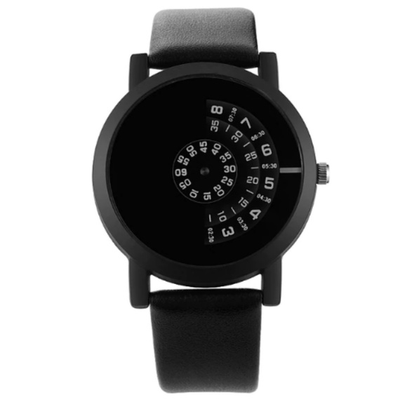 ⌚️NEW⌚️ Unisex Creative Leather Strap Quartz Watch - Picture 4 of 8